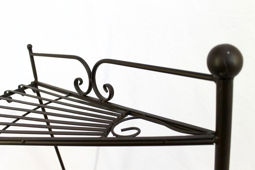 DanDiBo Blumentreppe Metall 64 cm Blumenständer mit 3 Ablagen DY11-12020 Pflanzenständer Blumenbank