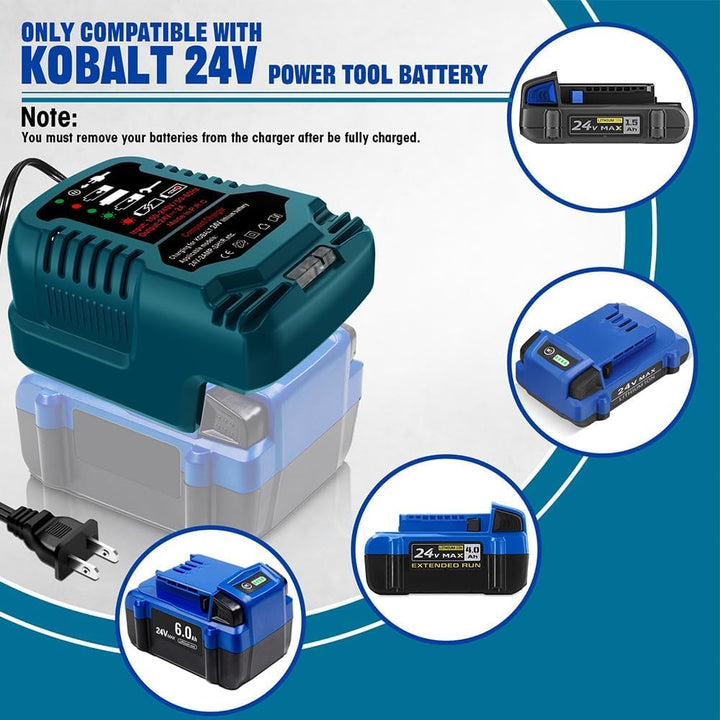 Namvo Mini-Lithium-Akku-Ladegerät für Makita 18-V-Akku, kompatibel mit BL1850B, BL1860, BL1830, BL18