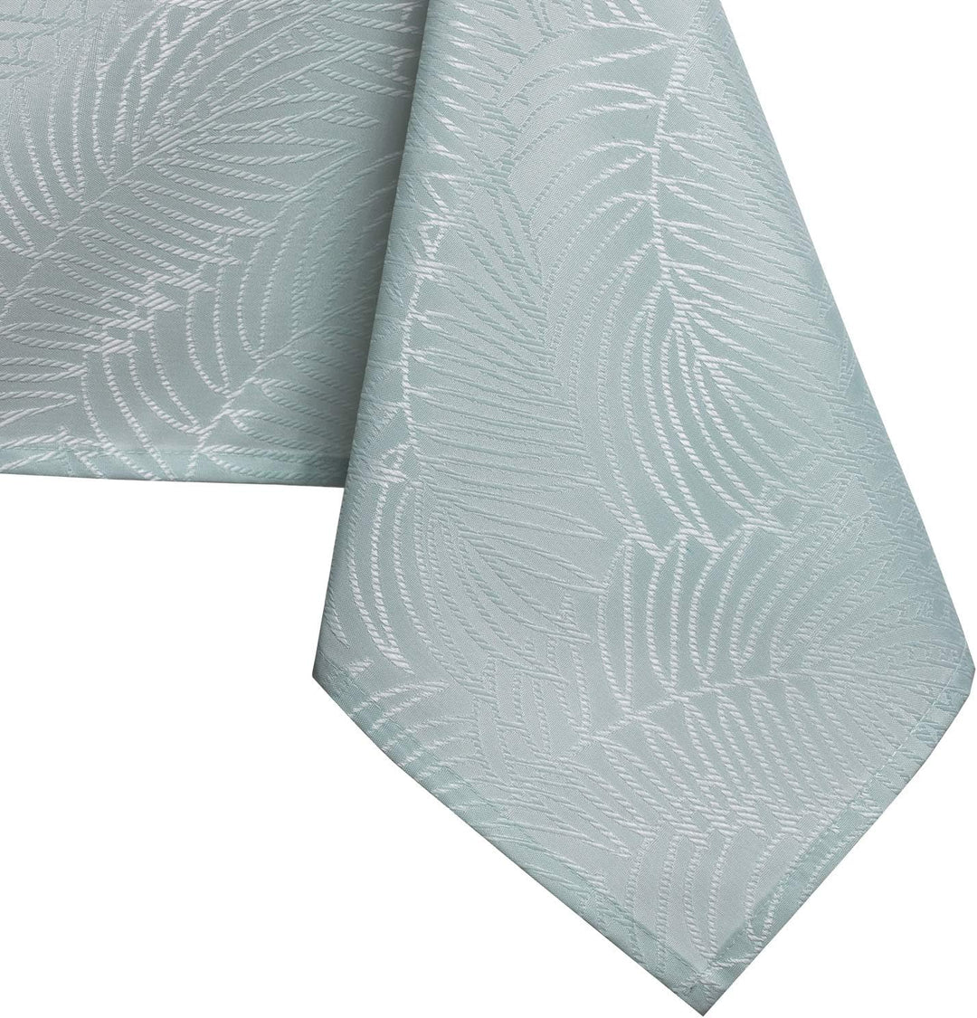 AmeliaHome Tischläufer Set 35x300 cm und 115x300 cm Lotuseffekt Wasserabweisend Blätter Minze Gaia 3