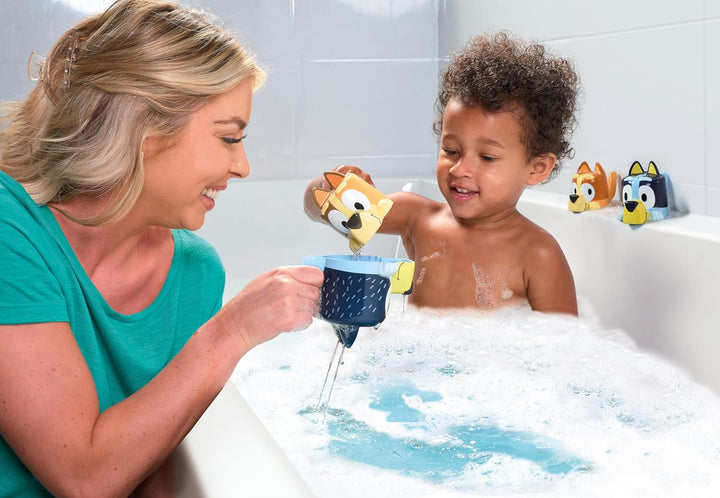 Tomy Toomies Kaffeetassen mit Chilli, Bandit, Bingo und Bluey – stapelbare Tassen für das Bad – offi