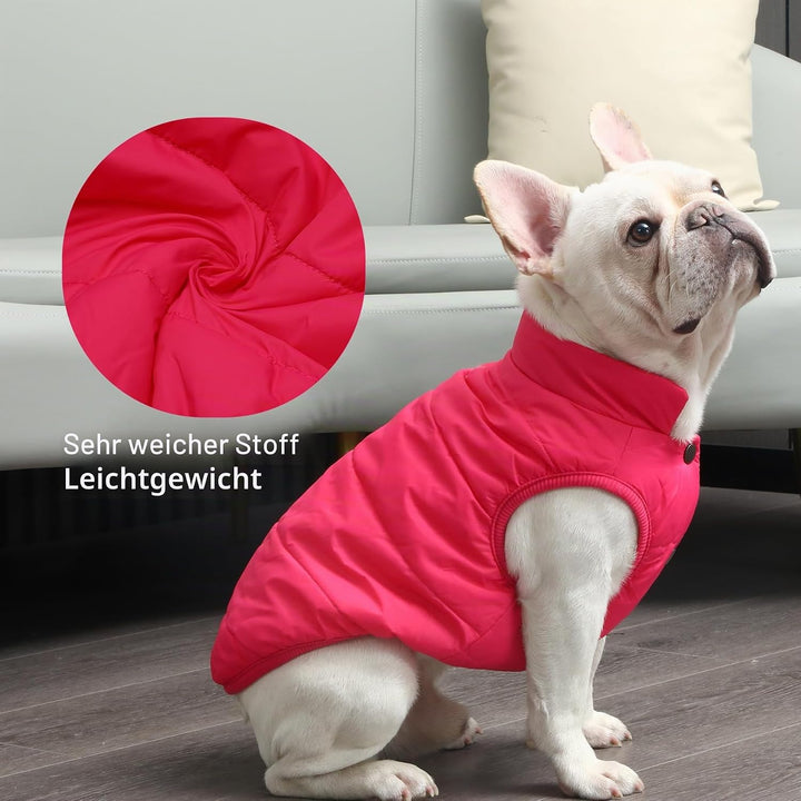 JoyDaog 2-lagige mit Fleece gefütterte Hundejacke, sehr warm für Winter und kaltes Wetter, extraweic