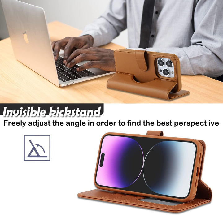 Ｈａｖａｙａ für iPhone 14 Pro Hülle Kompatibel mit Magsafe für iPhone 14 Pro Hülle Kartenetui geldbörse H