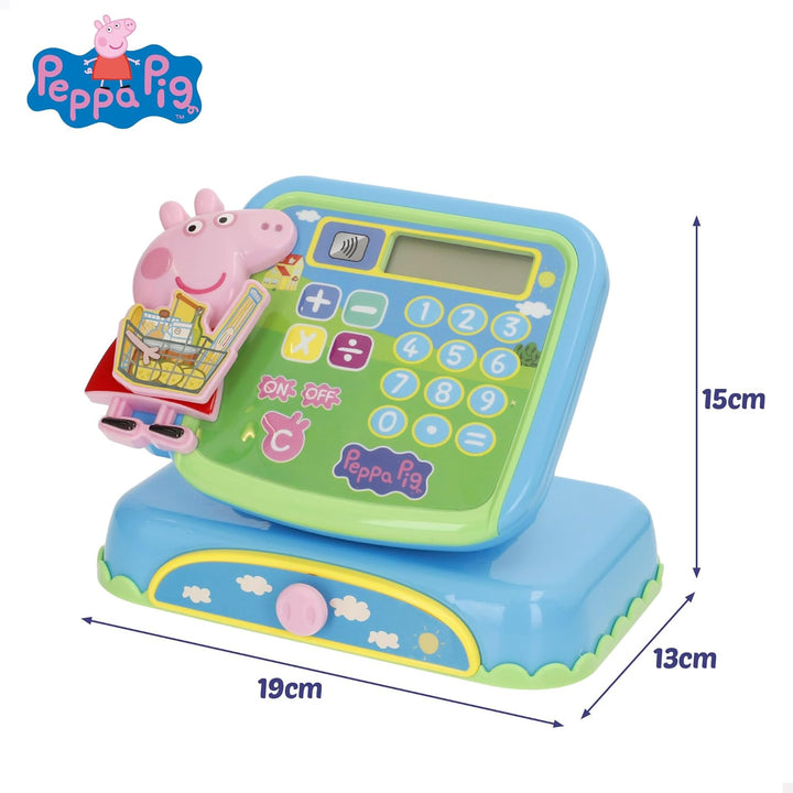 ColorBaby Peppa Pig Registrierkasse, Spielzeug, inklusive Zubehör, Banknoten, Münzen und Karten, Spi