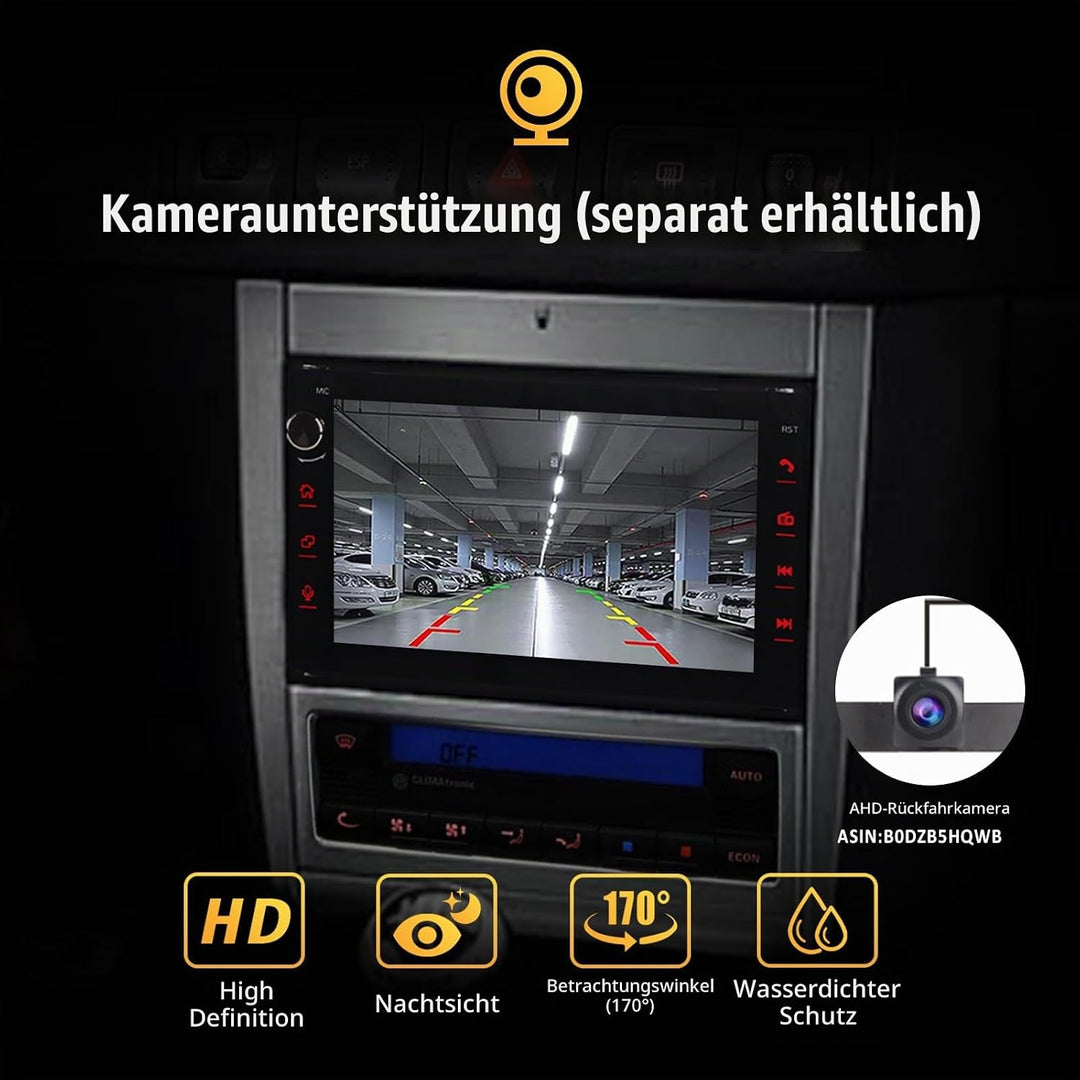 Autoradio für VW Golf 4 T5 Bora Polo Passat B5 Jetta Seat Skoda Leon 1998-2006, Stereo Radio Touchsc