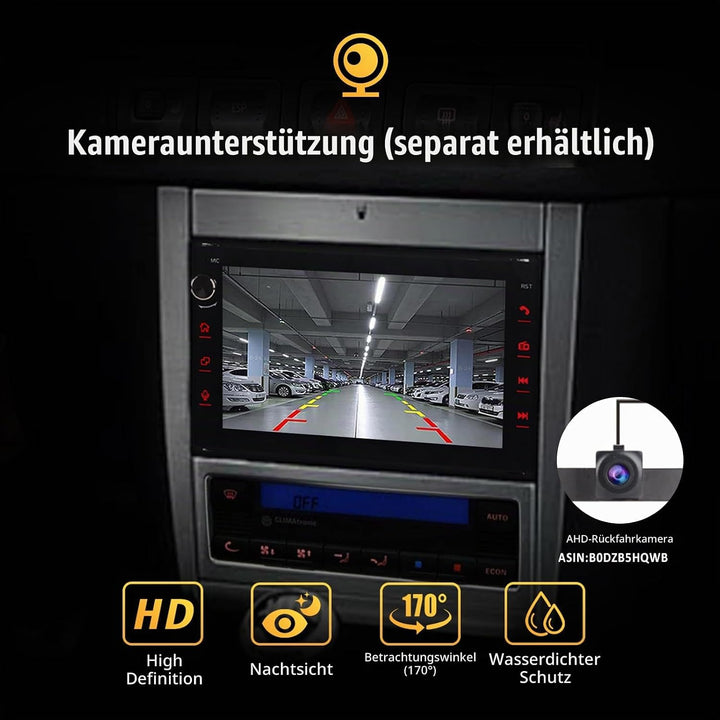 Autoradio für VW Golf 4 T5 Bora Polo Passat B5 Jetta Seat Skoda Leon 1998-2006, Stereo Radio Touchsc