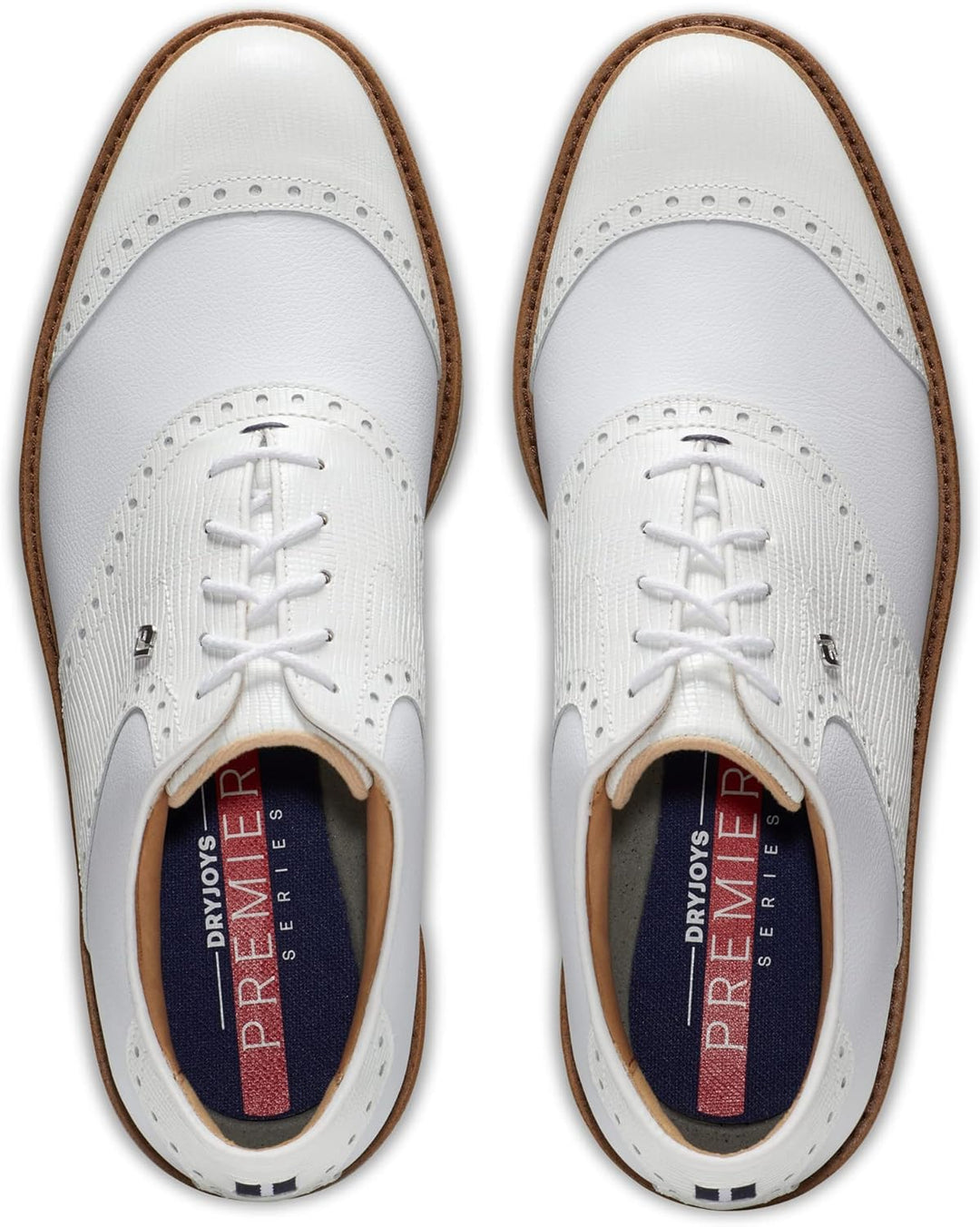 FootJoy Herren Premiere Serie Wilcox Golfschuh 39.5 EU Weiss Weiss Hellgrau, 39.5 EU Weiß Wei&#