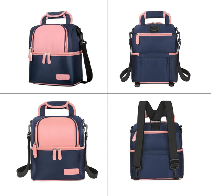 Mengshen Muttermilch Babyflasche Kühltasche/Mama Reiserucksack/wasserdichte Baby Milchtasche Gefrier