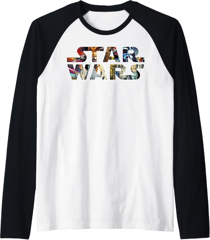 Star Wars Classic Artwork Logo Raglan