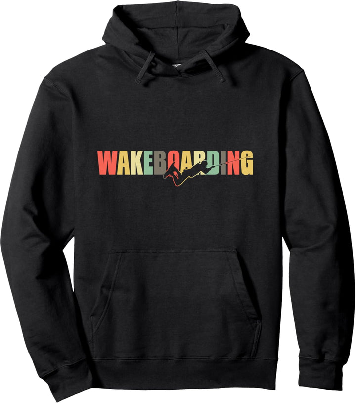 Retro Wakeboarding Wakeboarden - Vintage Wakeboarder Pullover Hoodie