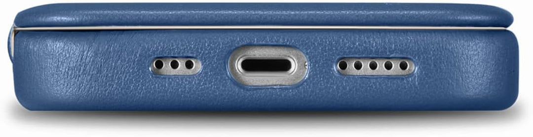 Mobiskin Hülle kompatibel mit Apple iPhone 14 (6,1 Zoll), Handyhülle mit echtem Leder, Case, Schutzh