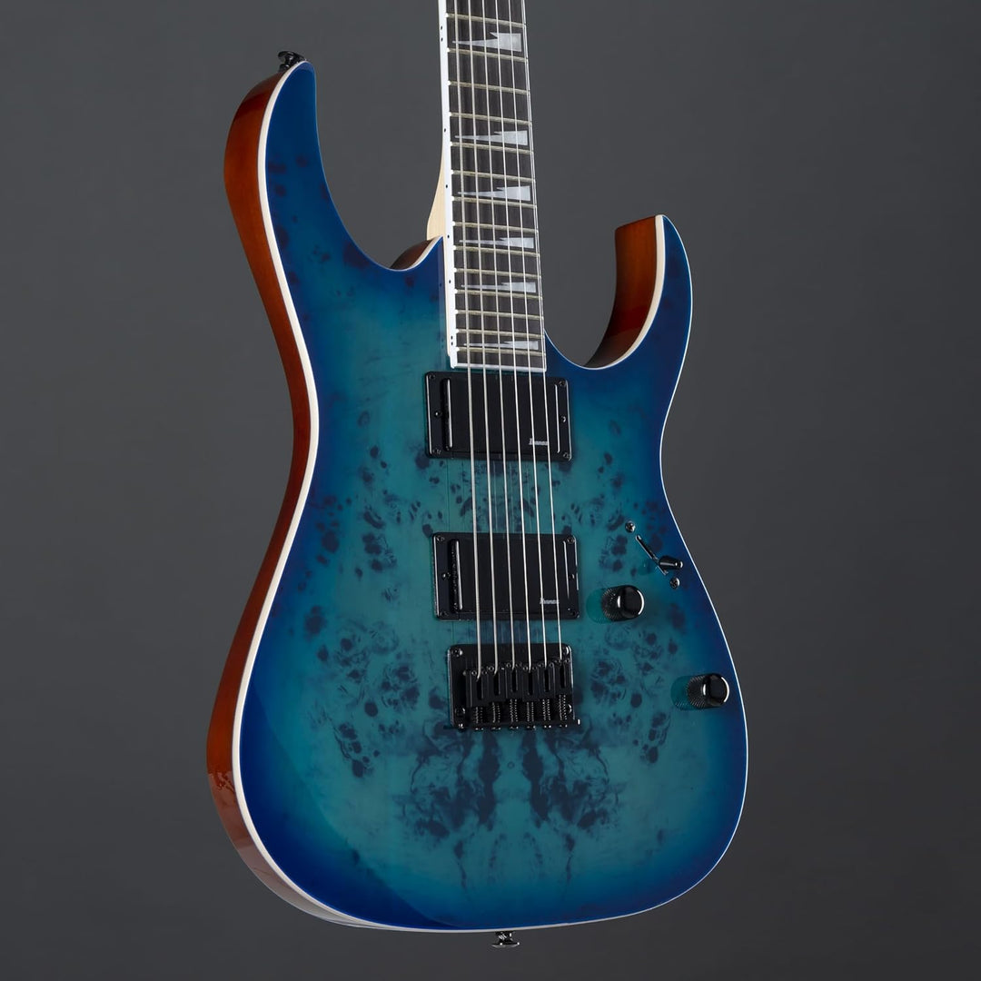 Ibanez GRGR221PA-AQB GIO Series Electric Guitar - Aqua Burst Single, Single