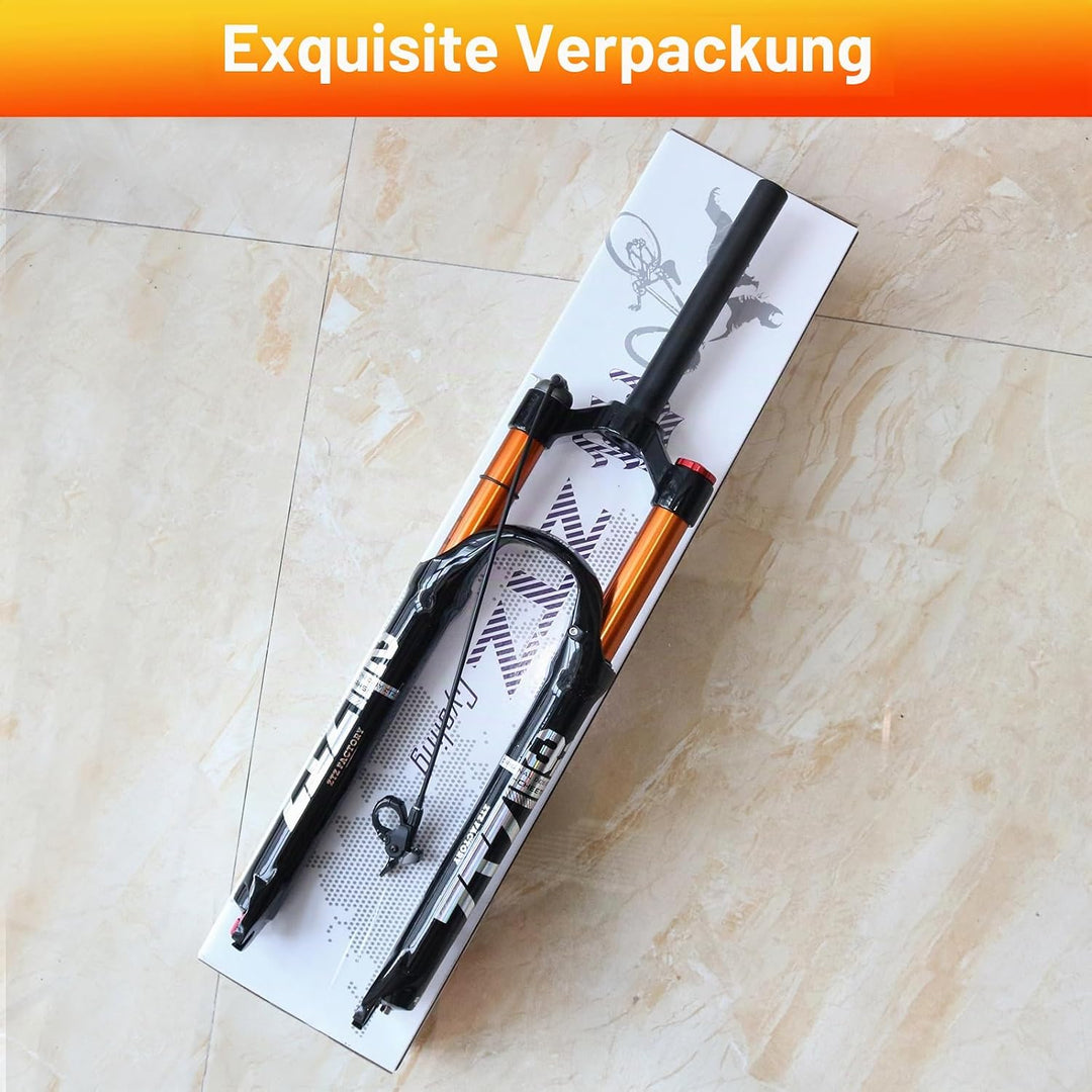 ZTZ Magnesiumlegierung Mountain Front Gabel Luftdruck Stossdämpfer Gabel Fahrrad Zubehör Romote Lock
