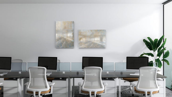 ALLboards Metallische Magnettafel GOLDENER BETON, 60x40cm MetalBoards Memoboard für jede Art von Mag