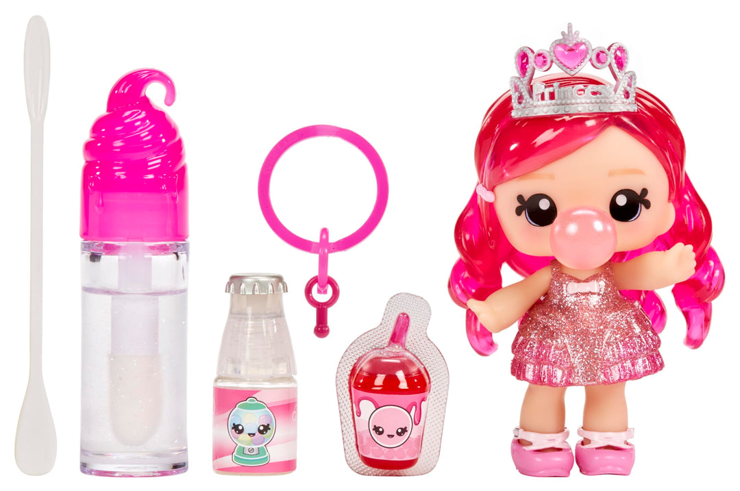 YUMMILAND Lipgloss Puppe - Bianca Bubblegum - Duftende Puppe mit DIY Lipgloss-Set - Geeignet für Kin