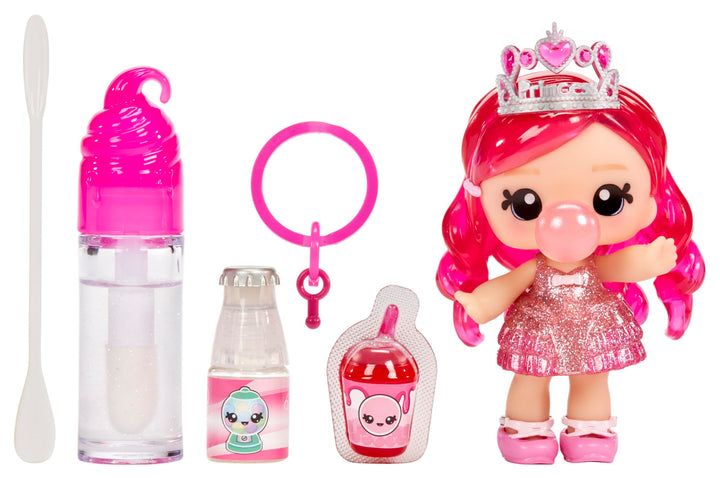 YUMMILAND Lipgloss Puppe - Bianca Bubblegum - Duftende Puppe mit DIY Lipgloss-Set - Geeignet für Kin