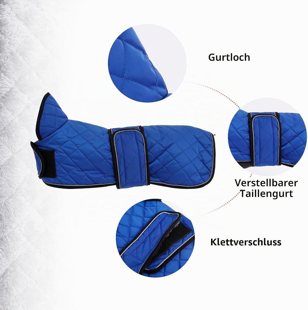 Geyecete - Warmer wintermantel für dackel Hunde,Hunde winterjacken mit plüschfutter,Outdoor jacken m