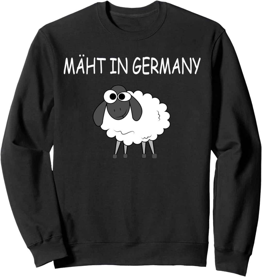 Mäht In Germany Lustiges Spruch Schaf Sweatshirt