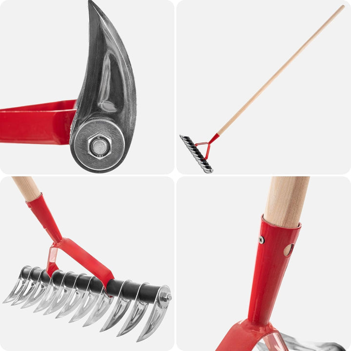 KADAX Rasenlüfter, manueller Vertikutierer für Garten, Rasen, Moos, Gartenzubehör aus Metall, Schnei