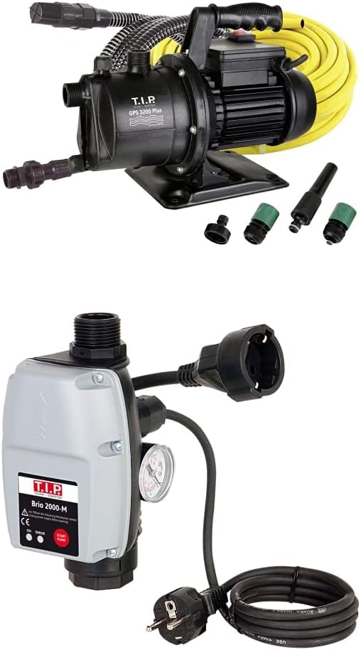 T.I.P. Gartenpumpen-Set GPS 3200 Plus + T.I.P. 30241 Elektronische Pumpensteuerung BRIO 2000 M, Bund