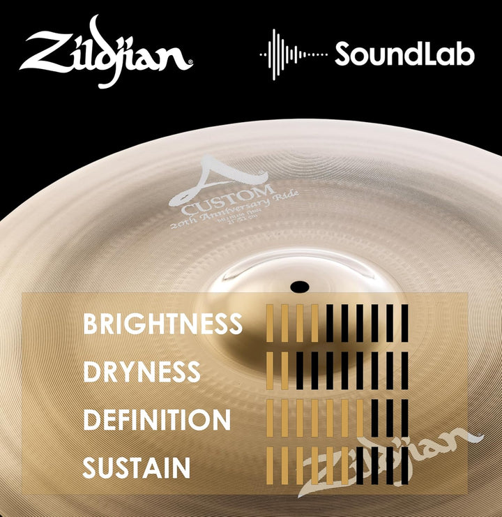 Zildjian A Custom Series - 21" 20th Anniversary Ride Cymbal 21 Zoll Anniversary Ride, 21 Zoll Annive