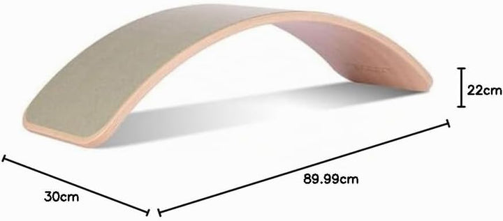 Wobbel Balanceboard transparent lackiert forest grün yogaboard
