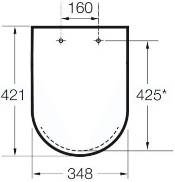 Roca A801B6000B Sitz und Deckel SUPRALIT, Kollektion Victoria, Weiss