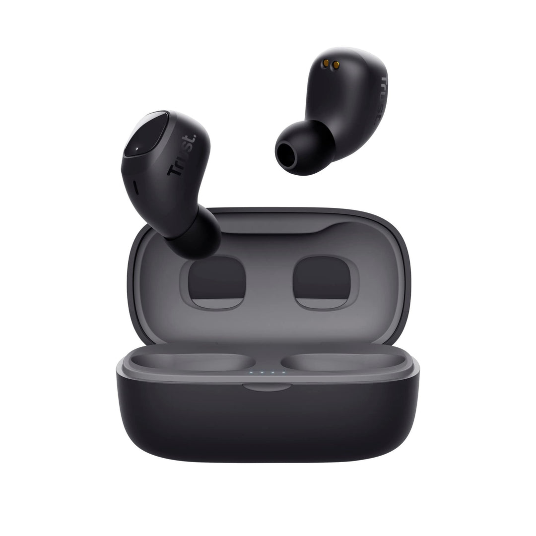 Trust Mobile Nika Compact Bluetooth Kopfhörer, In-Ear Kabellose Ohrhörer, Earbuds mit Ladecase, TWS,