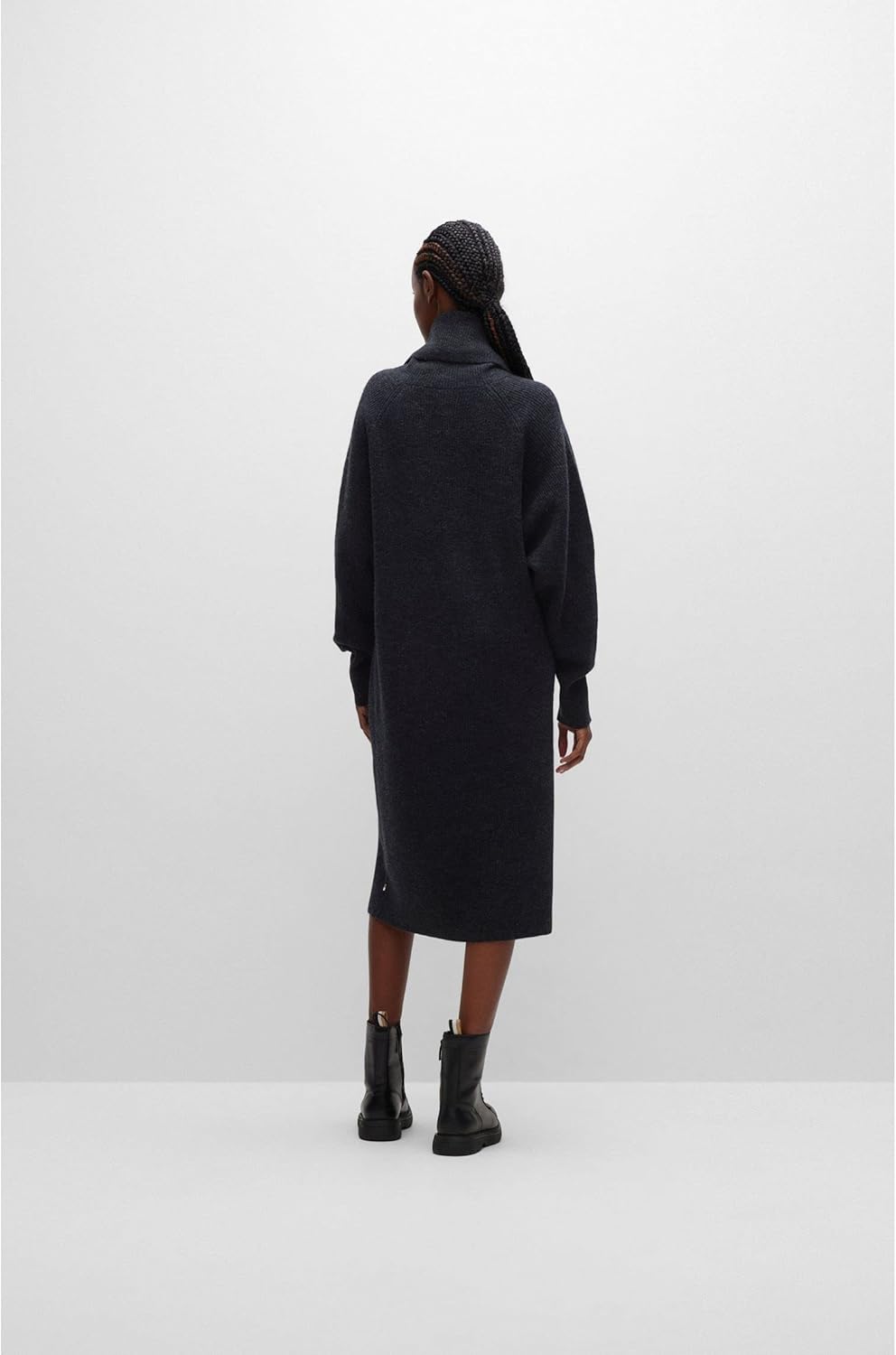BOSS Damen C_folibia Dress XS Open Grey, XS Open Grey