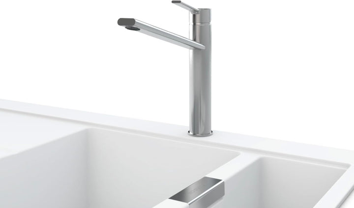 Schock 588000CHR Küchenarmatur Papilio Chrom – Hochdruck Armatur CRISTADUR mit Festauslauf, eingebau