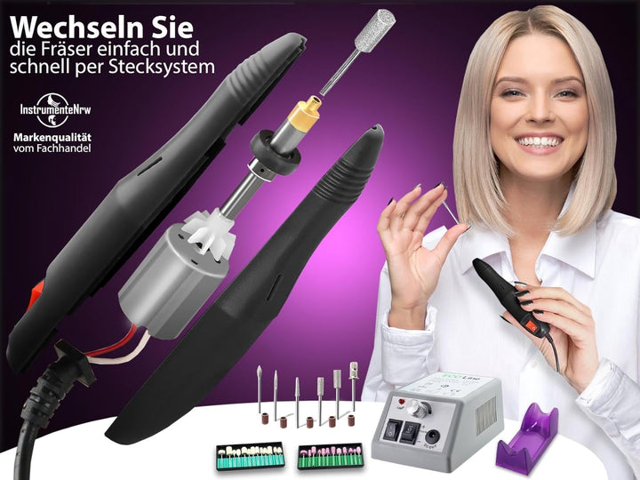 Fusspflege-Set Maniküre-Set Kombi-Gerät Elektrischees Fräser-Set Fusspflegegerät und Elektrische Nag