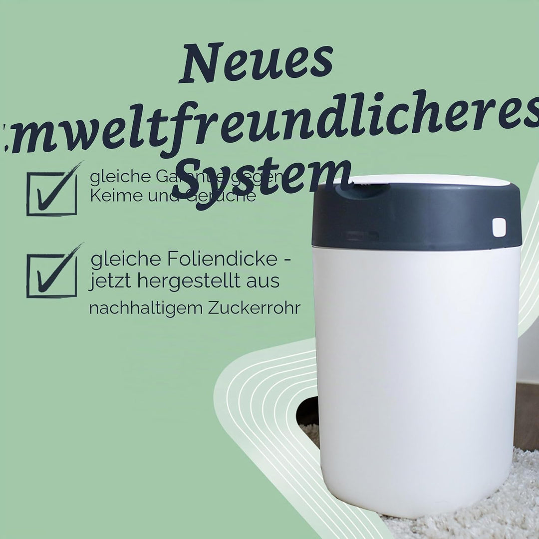 Tommee Tippee Simplee Windeleimer, mit 1 Nachfüllkassette, Schützt gegen Gerüche und Keime*, Zu 100%