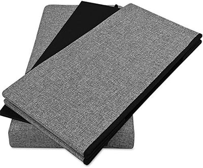 CASARIA® Sitzbank mit Stauraum 80x40x40cm Grau Faltbar Modern Gepolstert Deckel Stoff Stabil 100L Fl