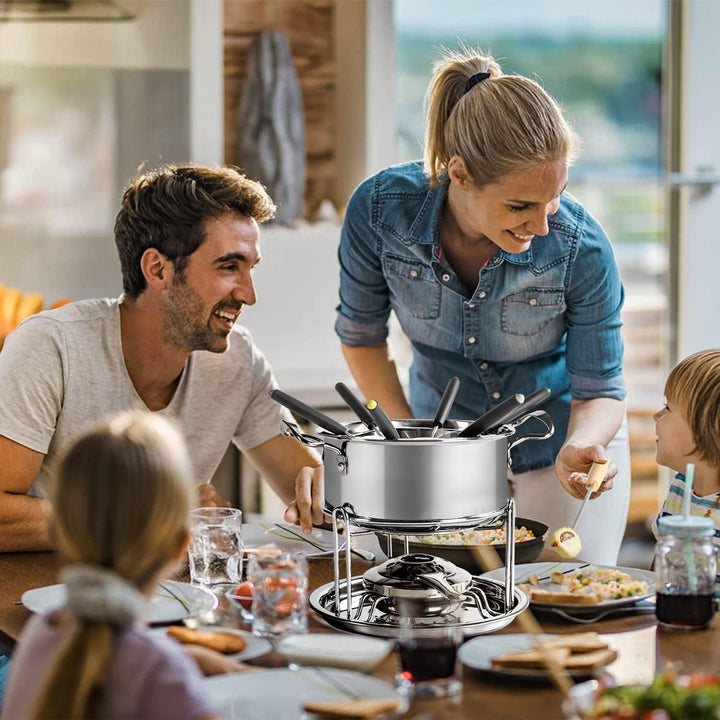 Virklyee Fondue Set Keramik Cheese Gusseisen Von 6 Gabeln Käse Fondue Set Schokoladen Fondue DIY Fon