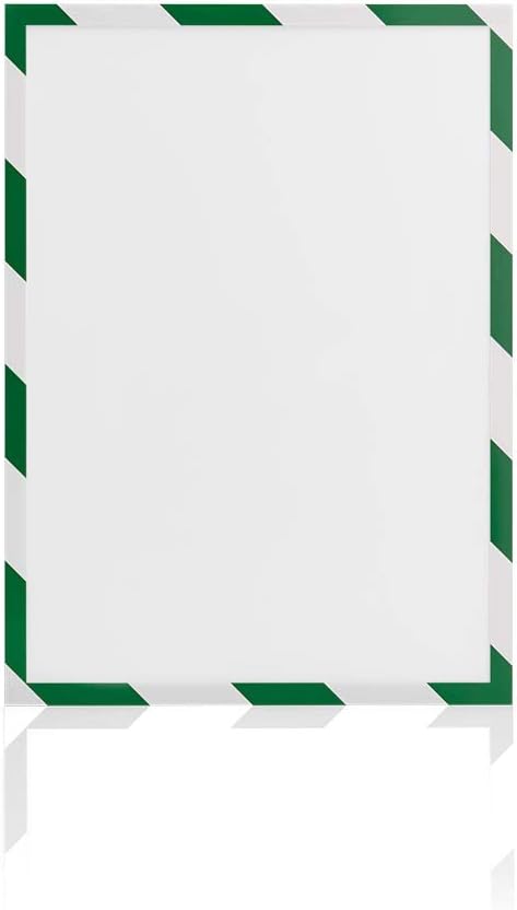 magnetoplan 1131345 Magnetofix Safety Magnetrahmen 5 Stk. A3 grün-weiss