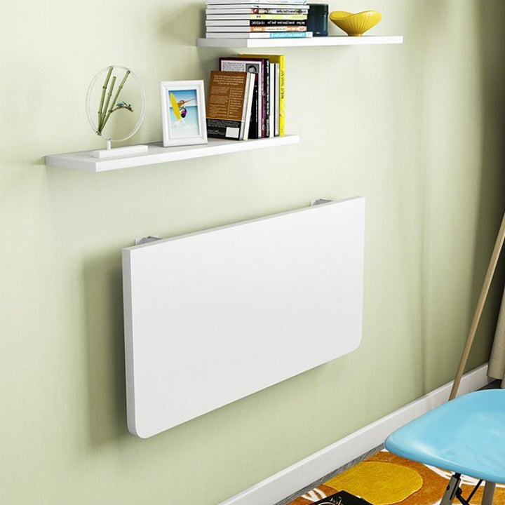 Supfine Klappbarer Wandtisch aus Holz, klappbarer Wandschreibtisch mit Halterungen, Esstische, multi