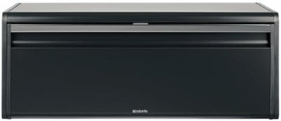 Brabantia 333484 Klappbrotkasten, Schwarz Matt Black, Matt Black