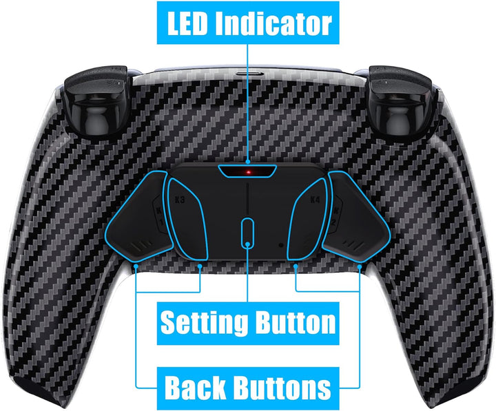 eXtremeRate Programmierbar RISE4 Remap Kit für ps5 Controller BDM-010/020,Remap Board&Rückplate Gehä