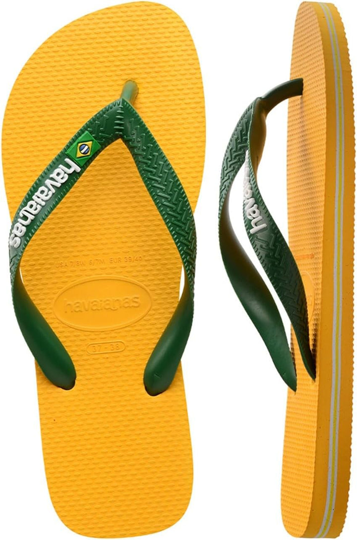 Havaianas - Brasil Logo, ikonische, bequeme und langlebige Badelatschen mit Brasilien- Flagge und ru