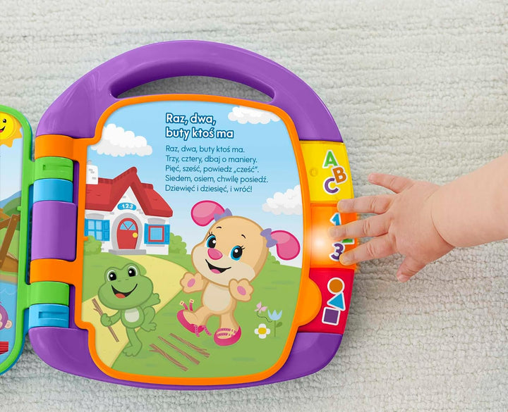 Fisher-Price Lernspass Liederbuch Baby | Baby Musik Buch ab 6 Monate | Baby Musikspielzeug | Elektro