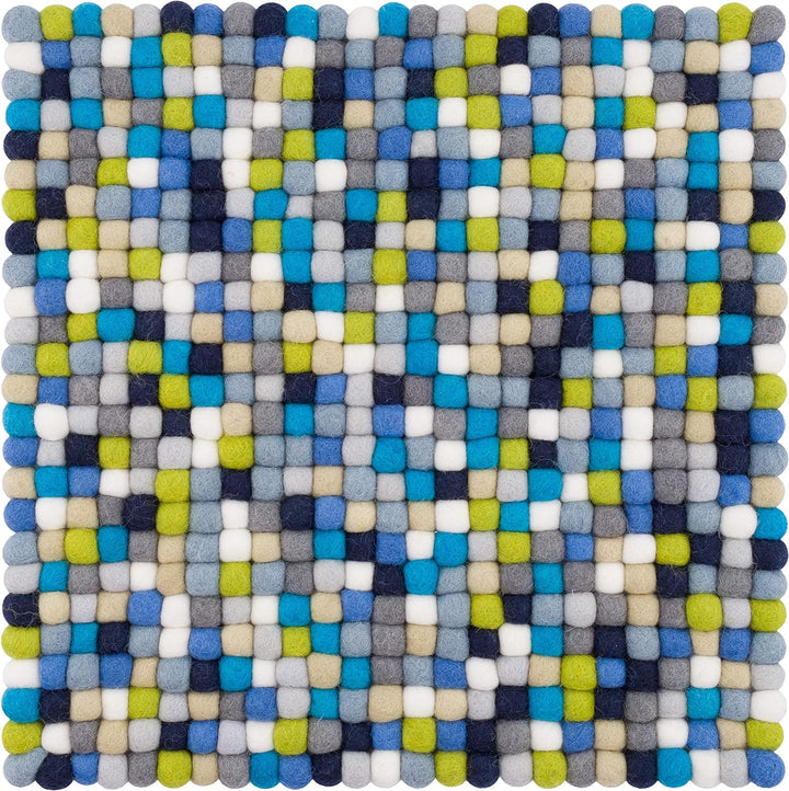 myfelt Filzkugel Sitzauflage Stuhlauflage - Fritz - 36x36 cm, bunt