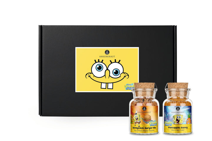Ankerkraut x Spongebob Geschenk-Box, mit Pineapple Curry und Burger Mix, Spongebob-Edition, Nickelod