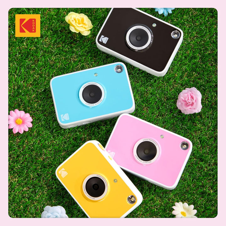 Kodak Printomatic+ Sofortbild-Digitalkamera, Zink-Fotopapier 2x3 (5,1x7,5 cm) 10 MP, RGB-LED, Set: T