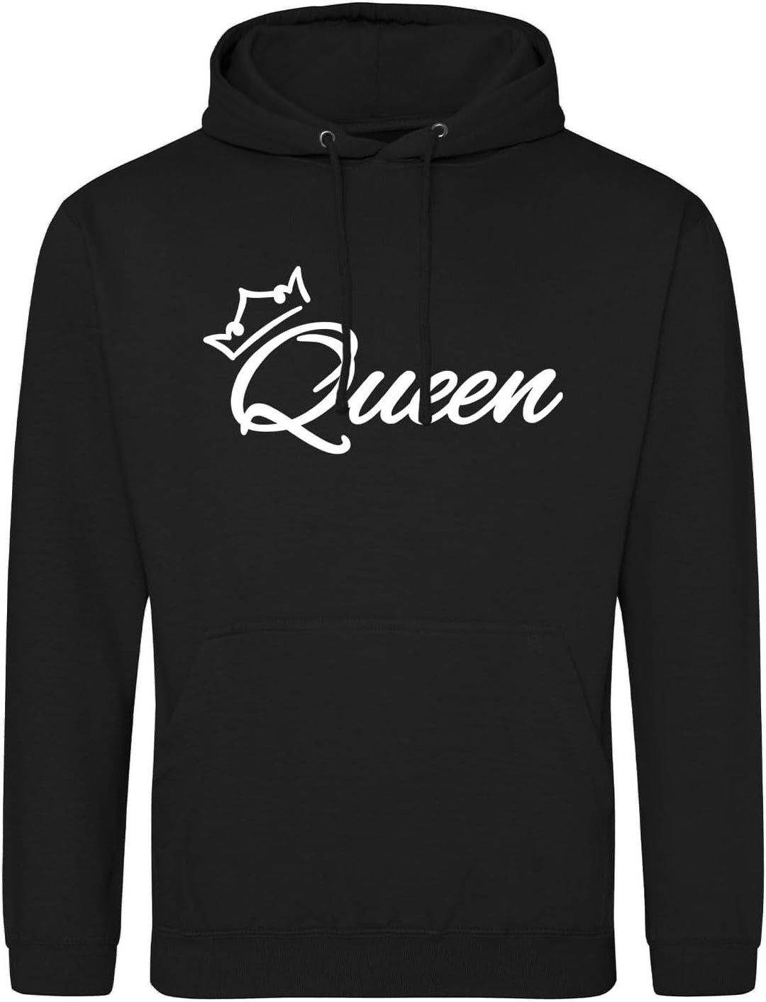 huuraa Unisex Hoodie Queen Krone Pullover Vegan Grösse S-3XL mit Motiv Hochzeits Geschenk Idee für F