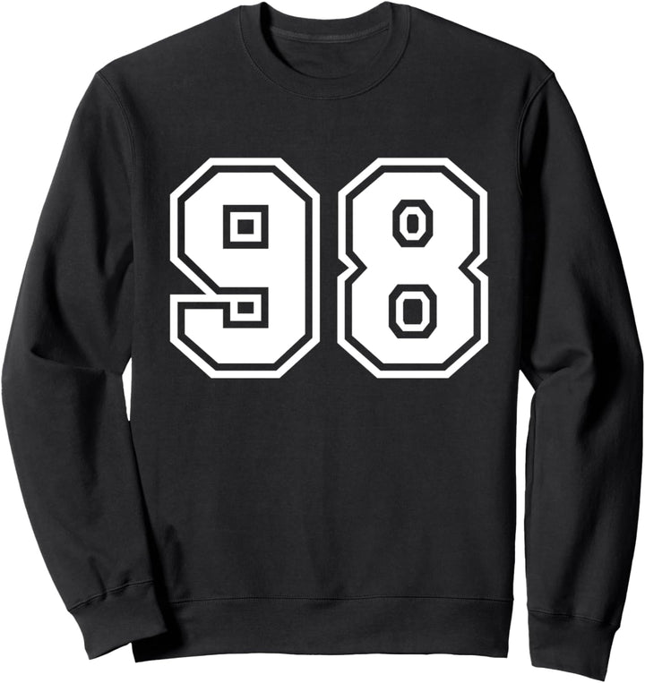 Team Jersey Nummer #98 Sportgeschenk Sweatshirt