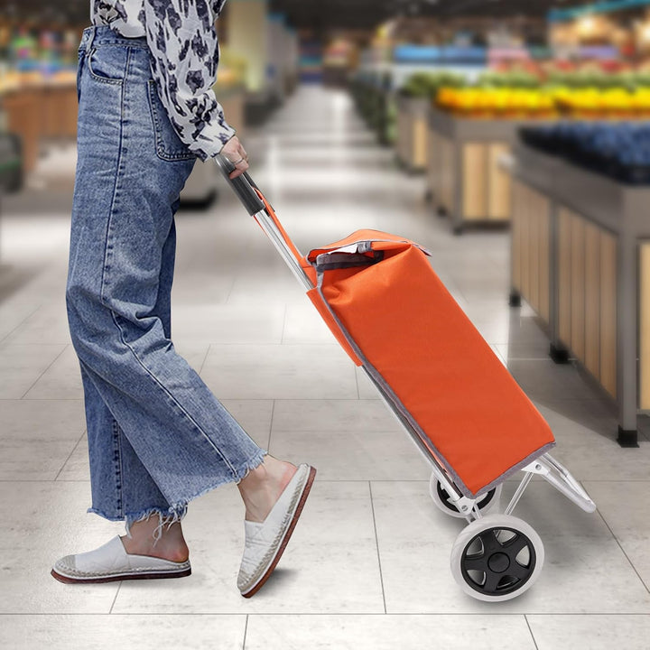 Einkaufstrolley klappbar Hochleistungs-Supermarktwagen bis 25kg Robuster Einkaufstrolley klappbar fa