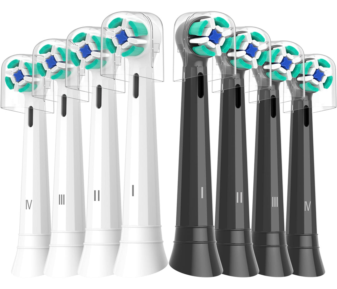 8er IO Sanfte Reinigung Aufsteckbürsten Kompatibel mit Oral B iO Elektrischen Zahnbürstea, Sensitiv