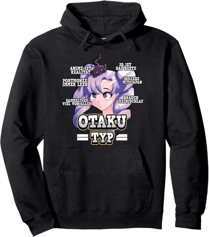 Anime Otaku Typ Lustige Charakter Weeb Sprüche Pullover Hoodie