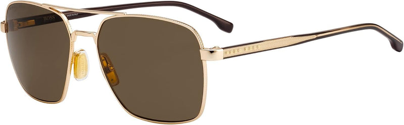 HUGO BOSS Unisex Sunglasses, 000/70 Rose Gold