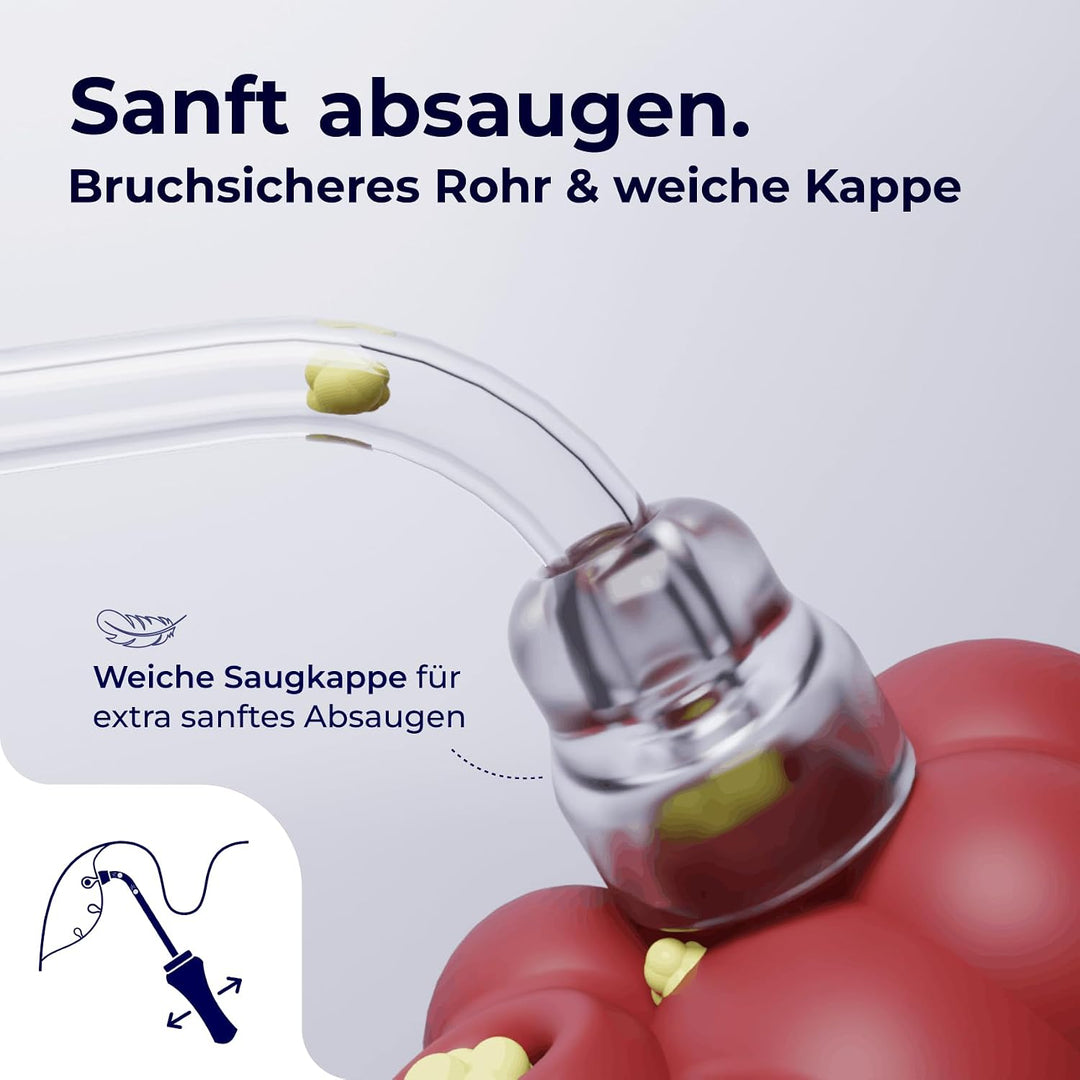 TONSI 2in1 Mandelstein Schröpfglas &amp; Munddusche | Mandelstein Entferner Made in Germany | Mandeln sp