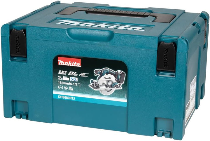 Makita DHS680RTJ Akku-Handkreissäge 57 mm 18 V / 5,0 Ah, 2 Akkus + Ladegerät im